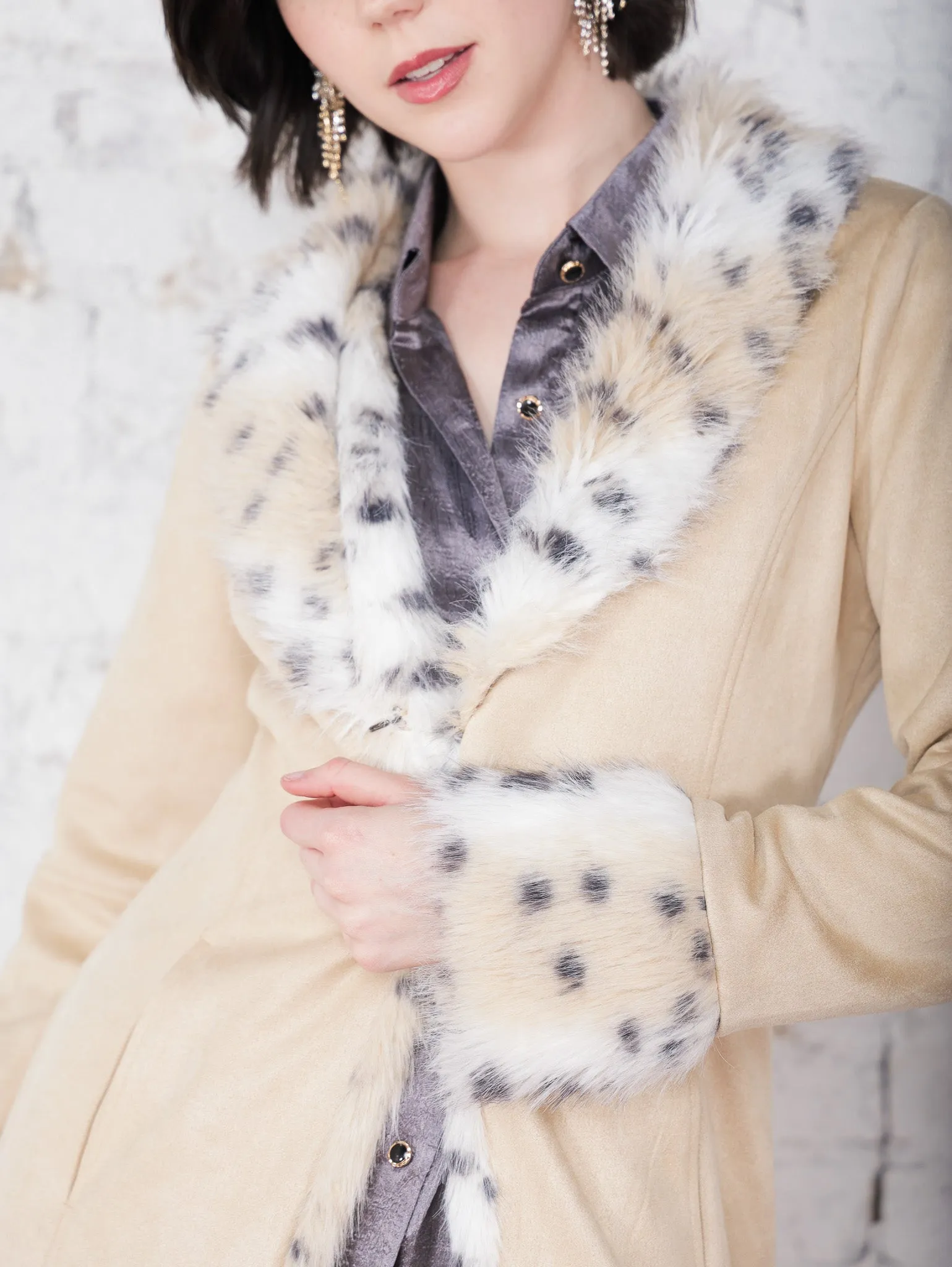 Bennie Suede Fur Coat