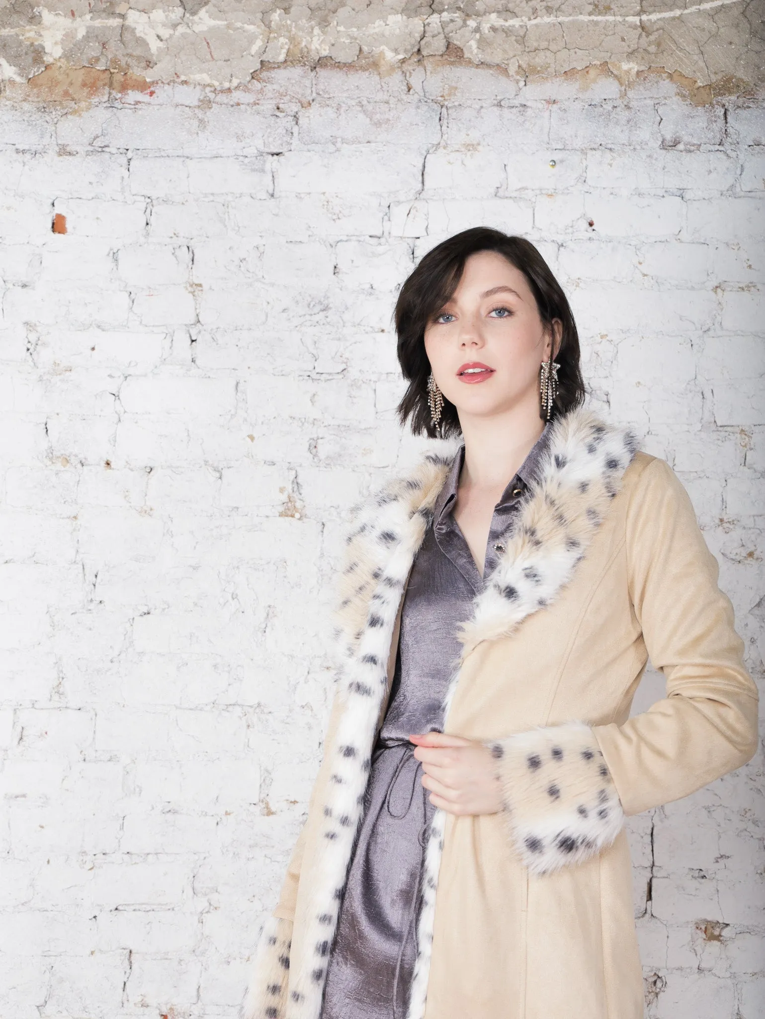 Bennie Suede Fur Coat