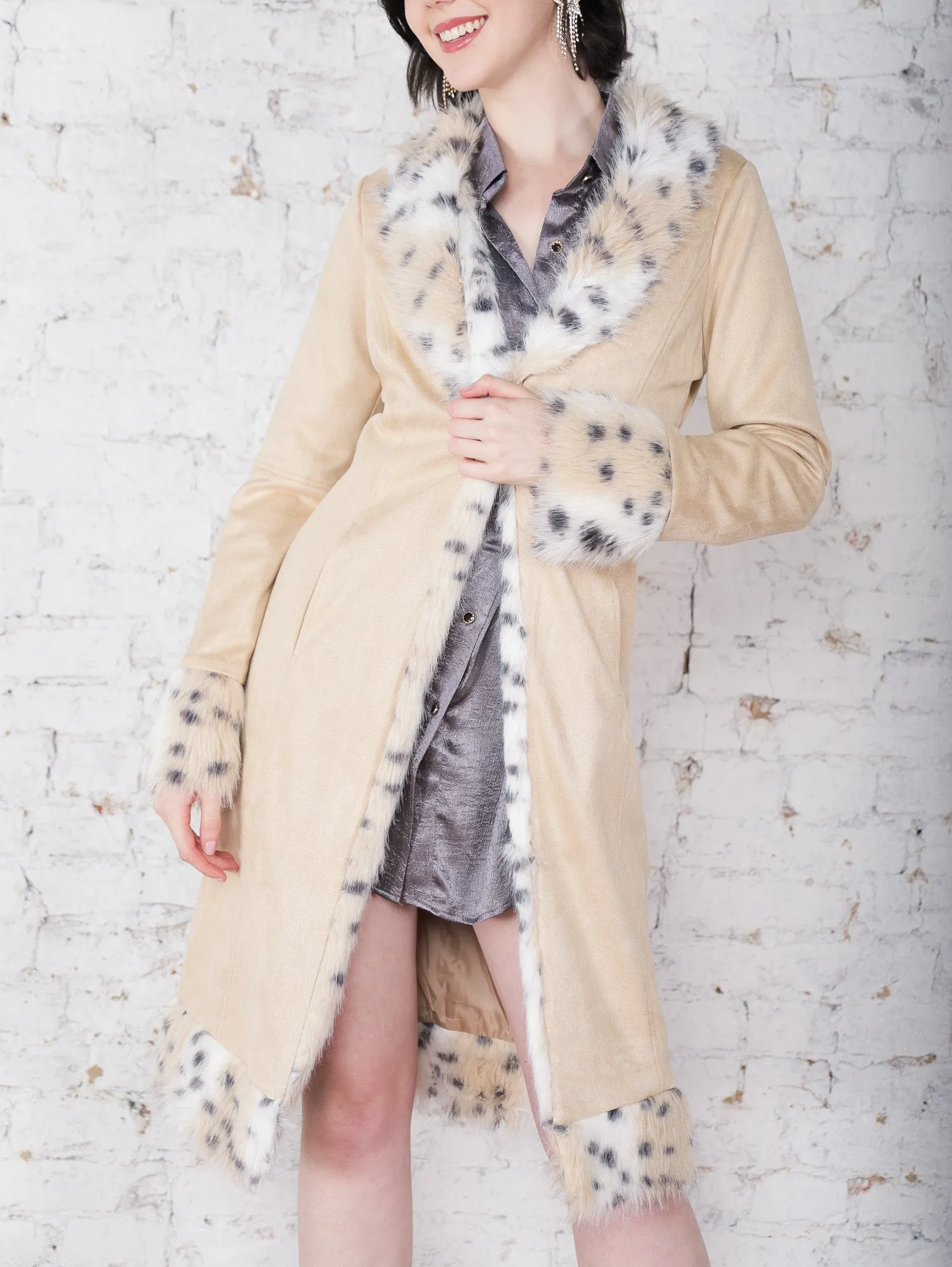 Bennie Suede Fur Coat