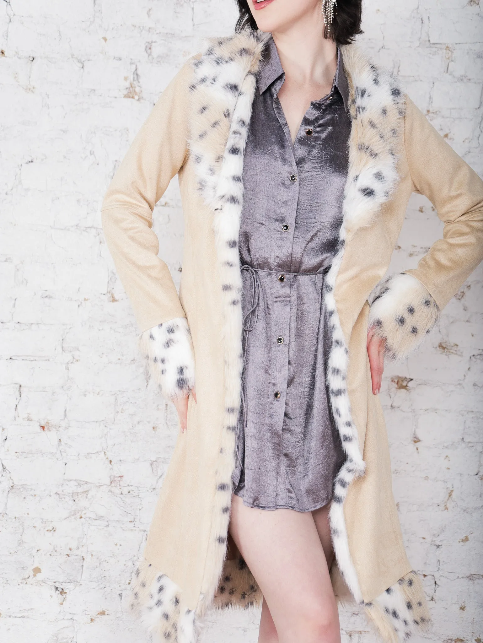 Bennie Suede Fur Coat