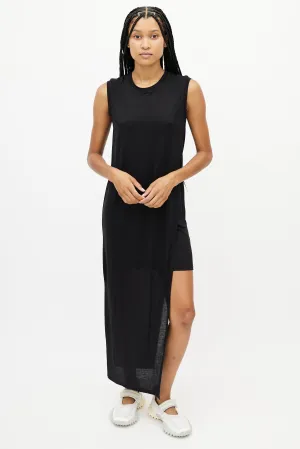 Black Layered Sleeveless Dress