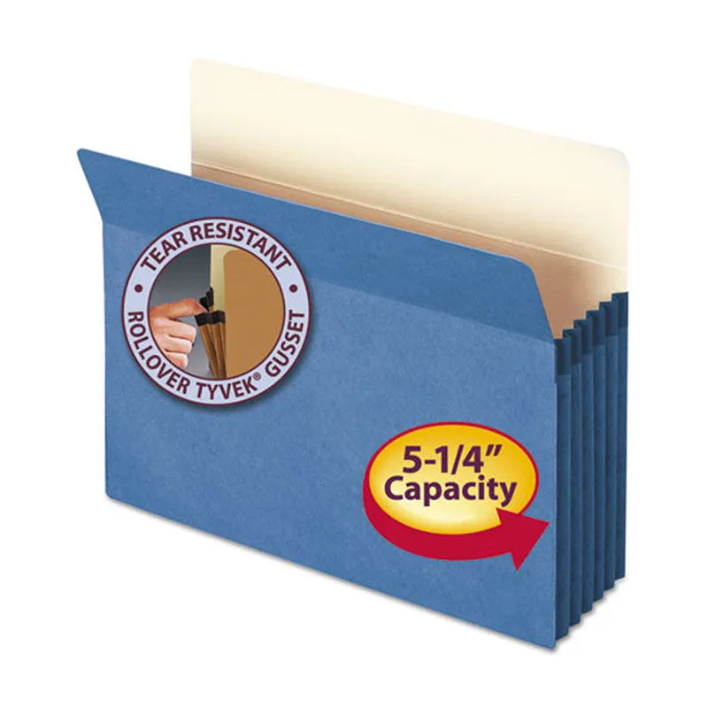 Colored Expanding File Pockets w/Tyvek