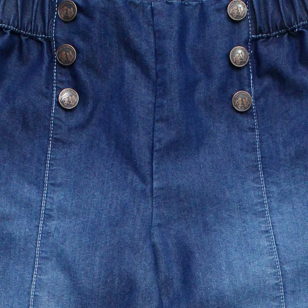 Denim Culottes/ Celana Jeans Kulot Anak Perempuan Blue/ Daisy Merry&Bright