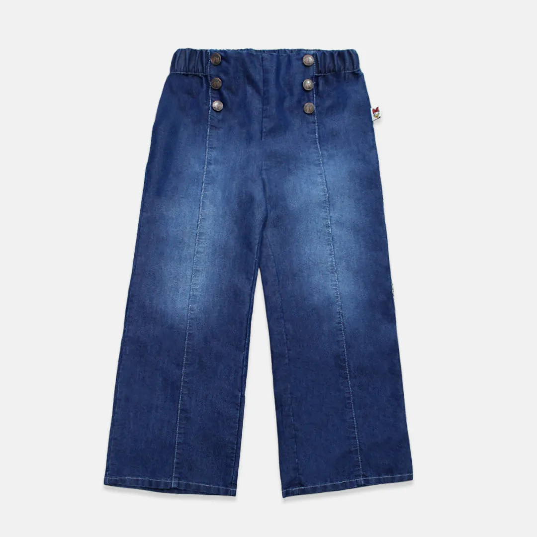 Denim Culottes/ Celana Jeans Kulot Anak Perempuan Blue/ Daisy Merry&Bright