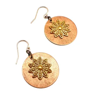 Mixed Metal Layered Earrings