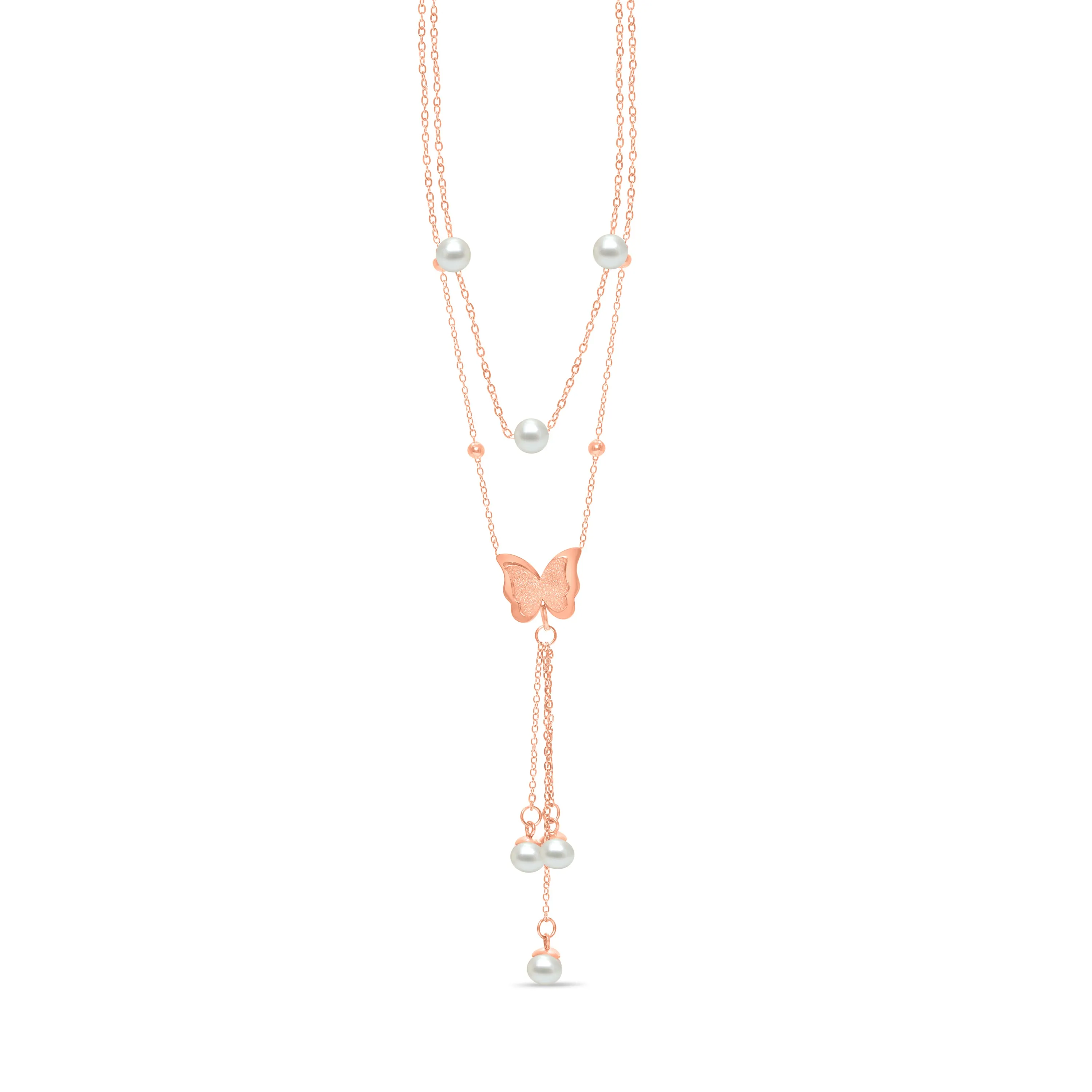 Multi Layered Choker Rose Gold Necklace