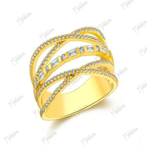 Multi layered Diamond Ring