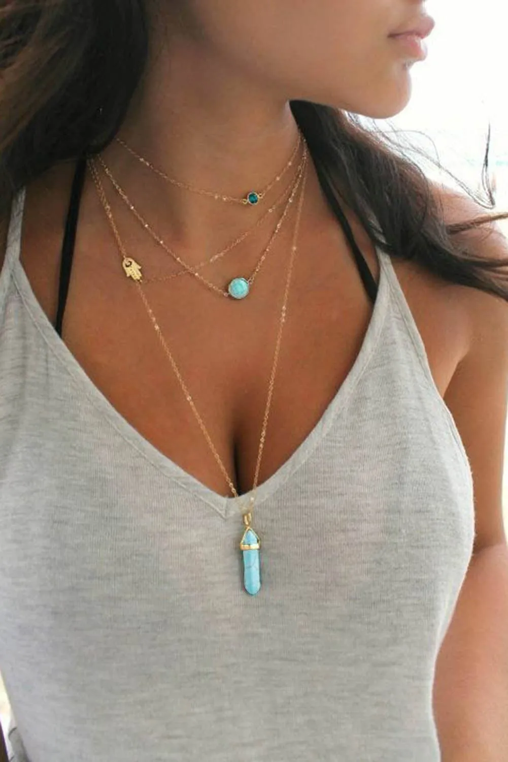 Multi-Layered Necklace-Gold