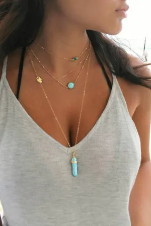 Multi-Layered Necklace-Gold