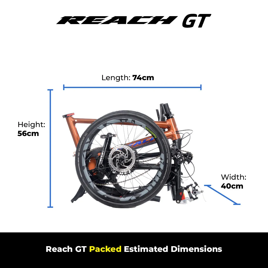 Reach GT | 11-Speed | Packable Road Bike  | Aquamarine