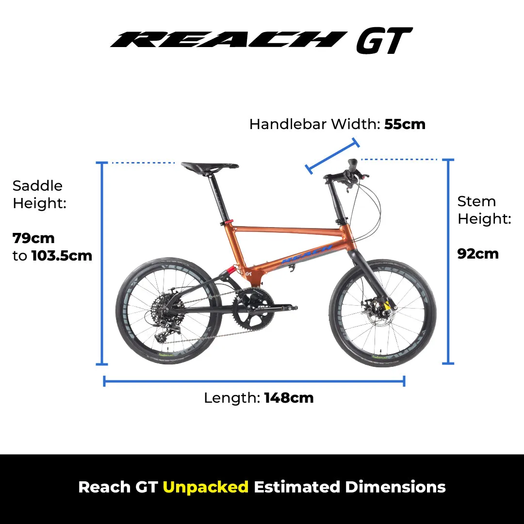 Reach GT | 11-Speed | Packable Road Bike  | Aquamarine