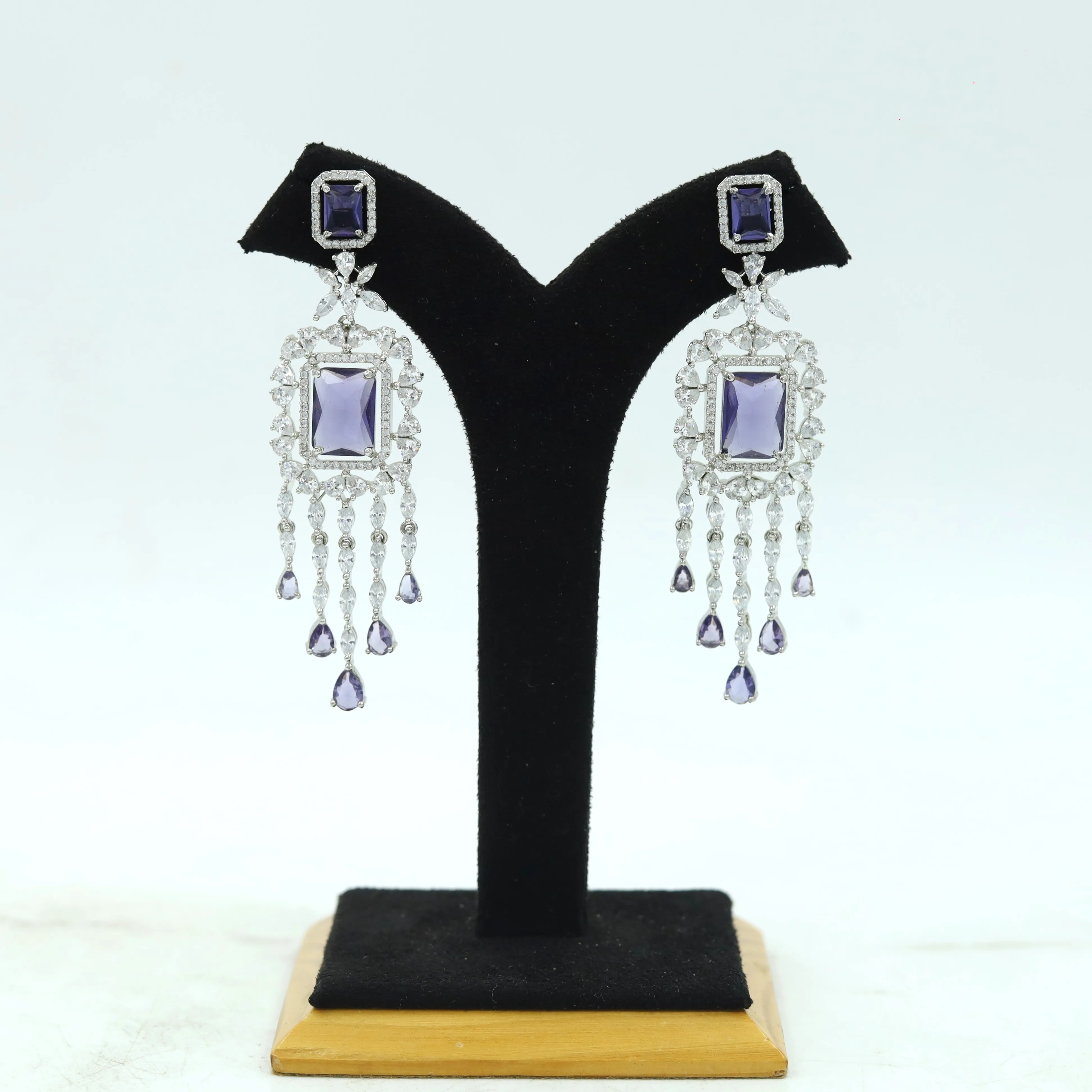 Round Neck Zircon/AD Necklace Set 11819-31