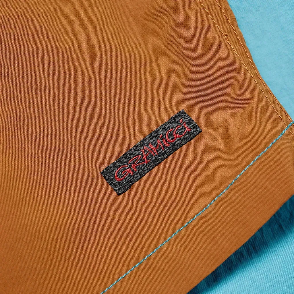 Shell Packable Shorts - Aqua / Mocha