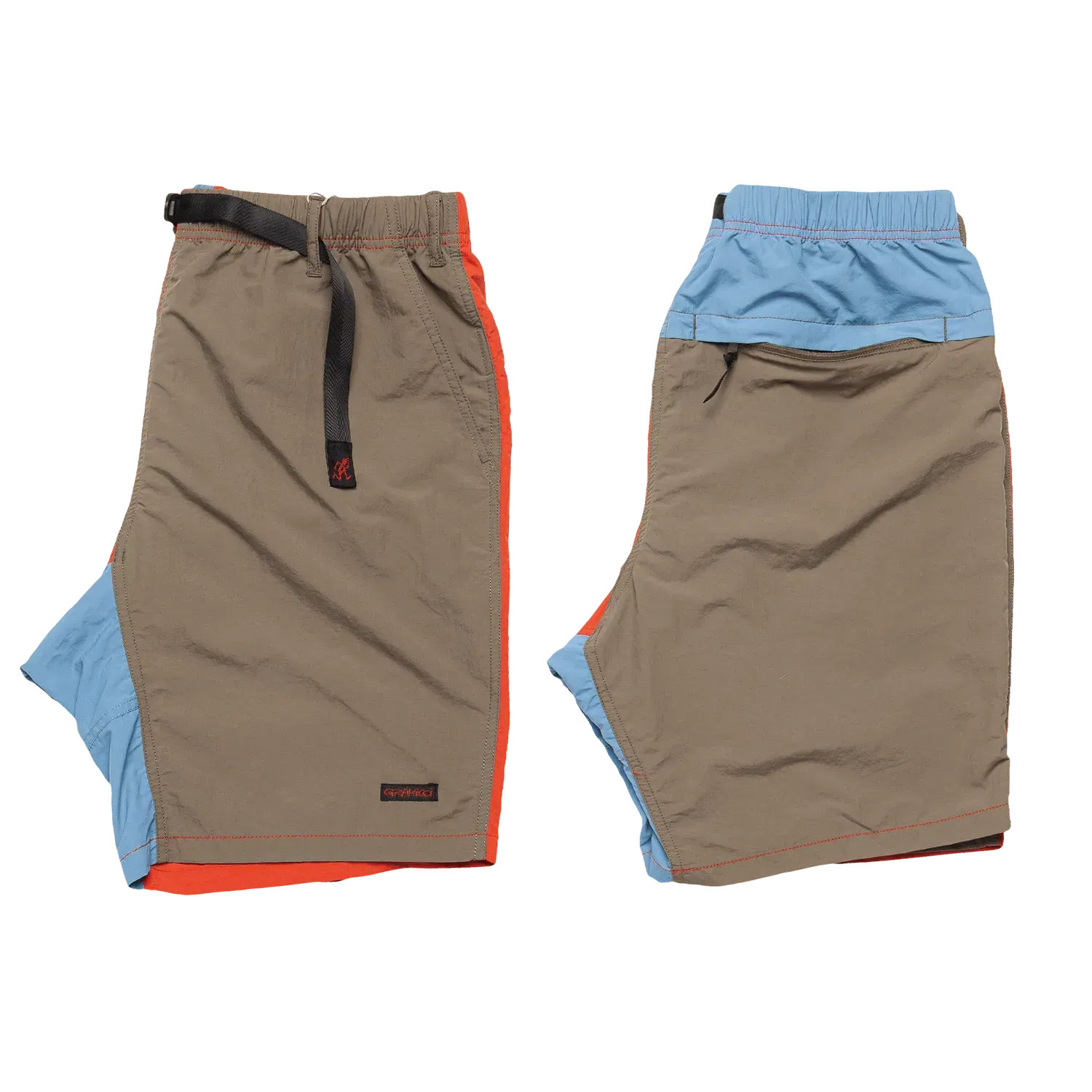 Shell Packable Shorts - Terra Cotta / Ash Olive