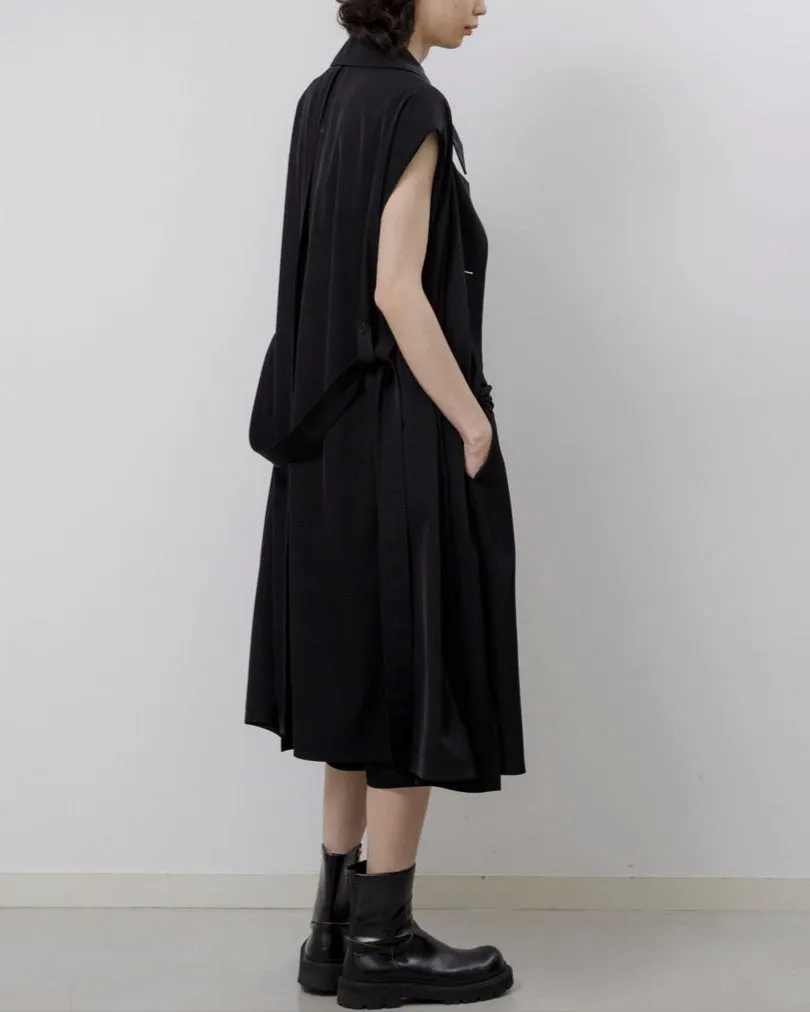Triacetate sleeveless trench coat