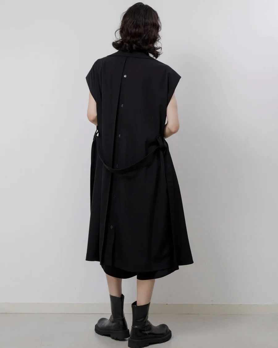 Triacetate sleeveless trench coat