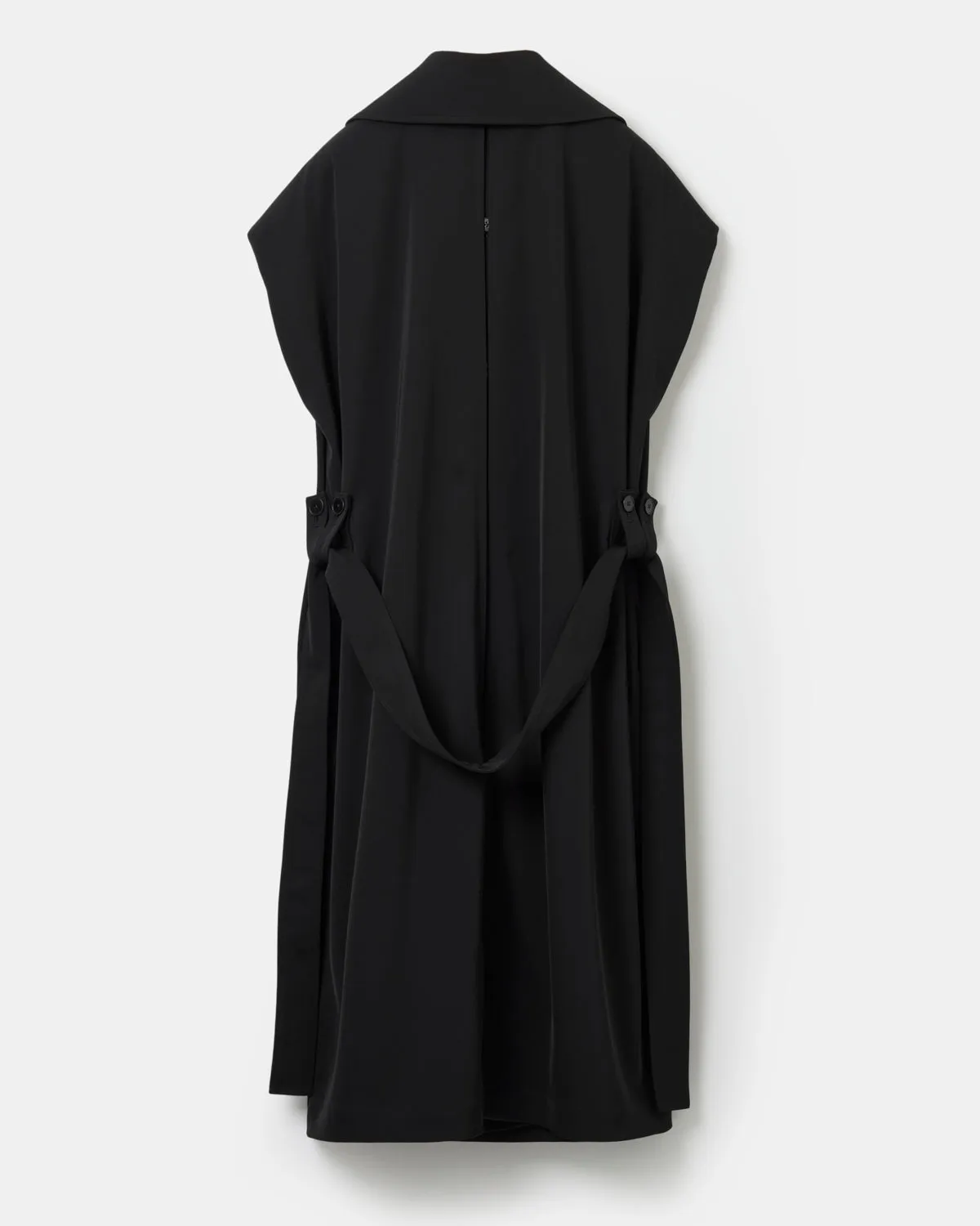 Triacetate sleeveless trench coat